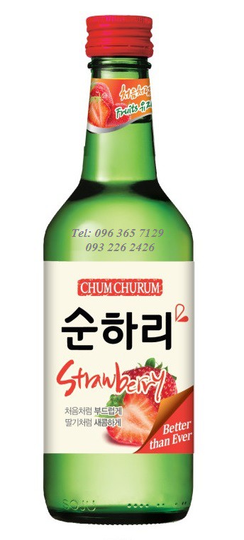 Soju Chum Churum Strawberry Soju Hương Dâu Tây